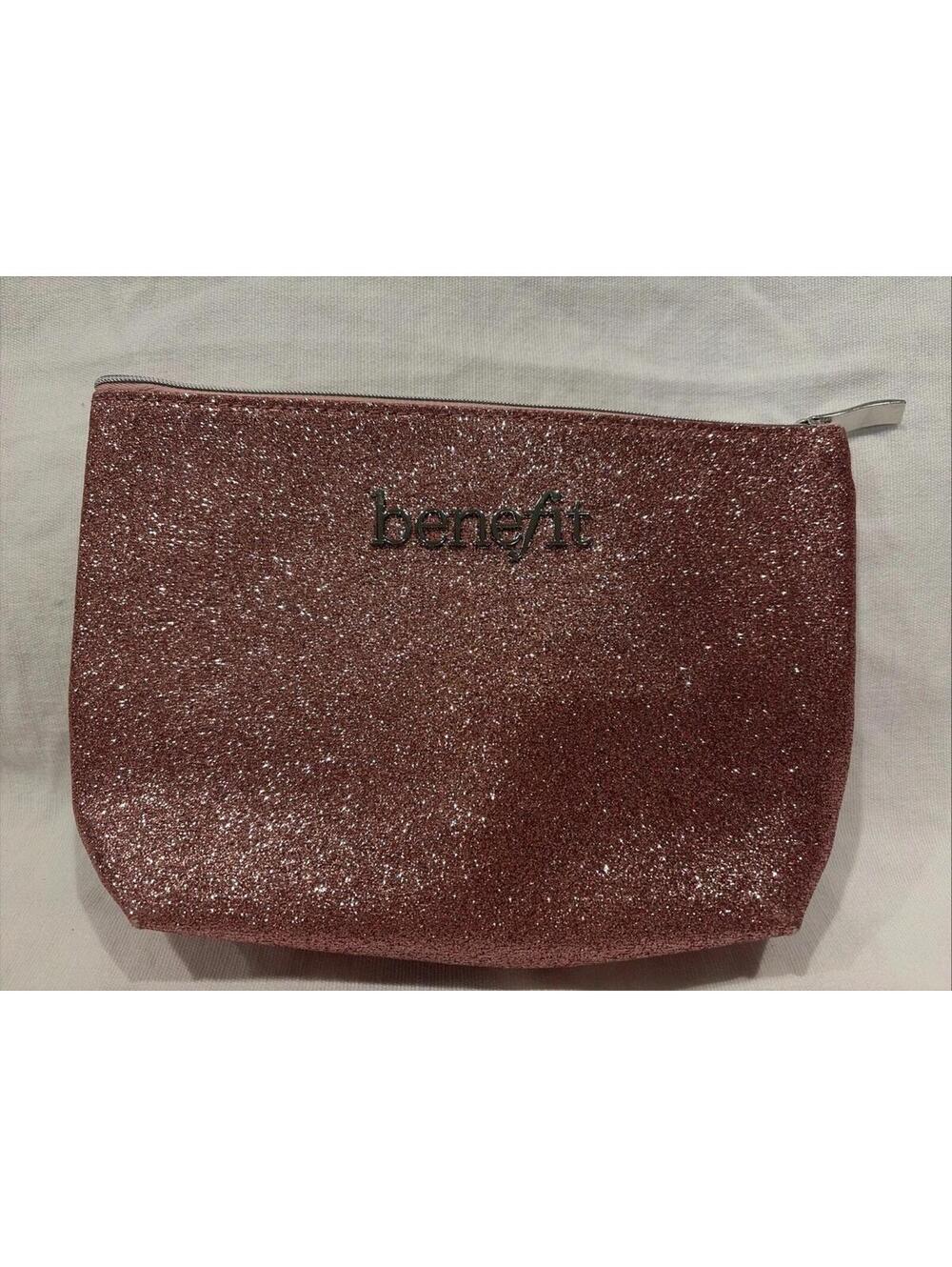 Benefit Cosmetics Makeup Bag Shimmery Pink  -  Brand new.  Pretty